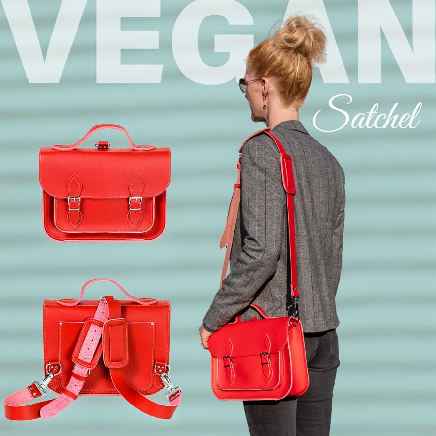 JEVA SATCHEL Vegan hand sewn shoulder hand bag