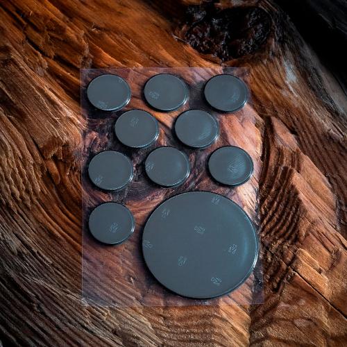 reflective stickers, black