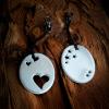oval reflective pendants