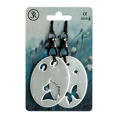 Country Horse & Butterfly reflective pendant