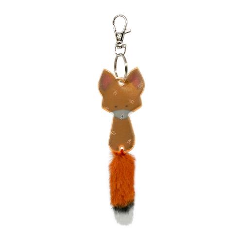reflective fox pendant