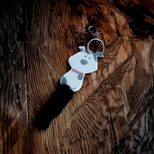 reflective dog pendant