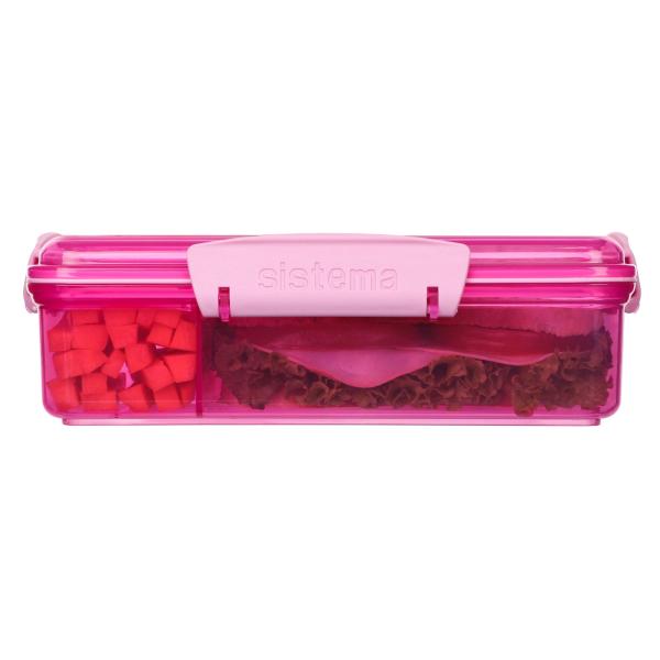 Snack Attack Duo lunch box 975 ml pink