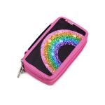 pencil case with rainbow