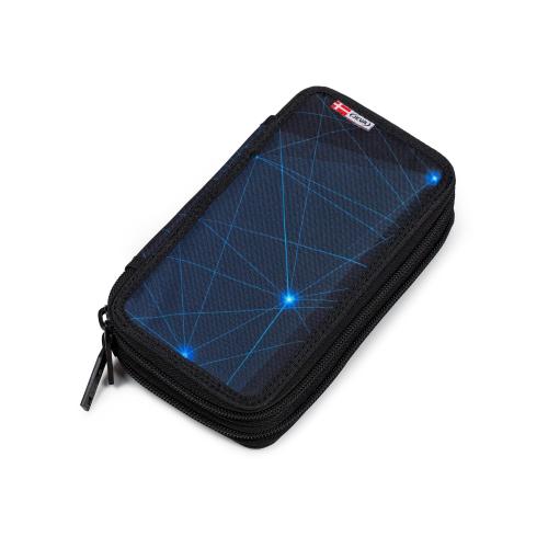 pencil case with two zips