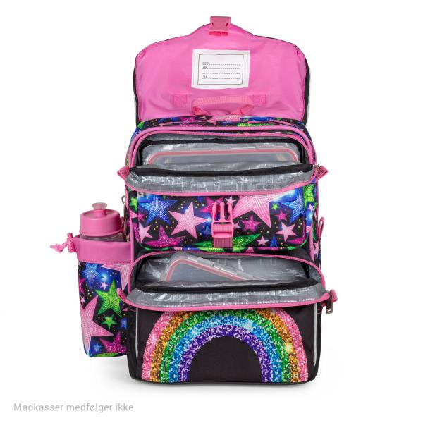 elementary school bag with 2 lunchbox compartments
