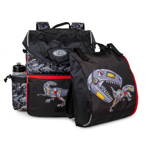 School bag with 2 lunch box compartments