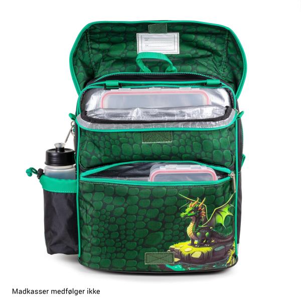 schoolbag with 2 lunchbox compartments