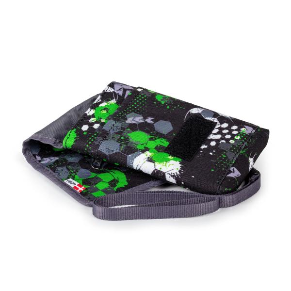 velcro fastener and inner pocket