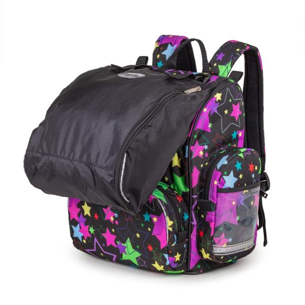 Spacious schoolbag with gym bag