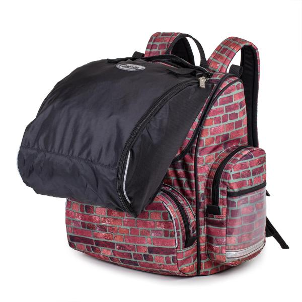 Schoolbag with gym bag