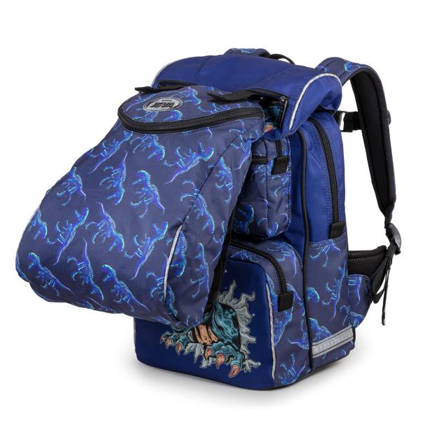 school bag with gym bag