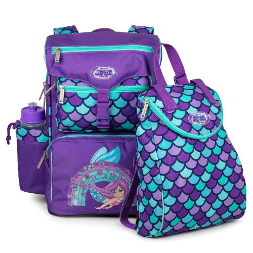 schoolbag with gym bag