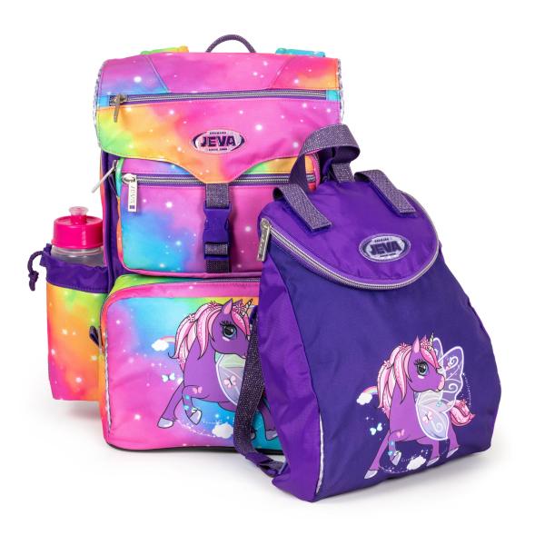 school bag with gym bag