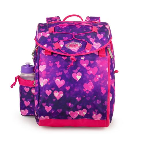 schoolbag with hearts