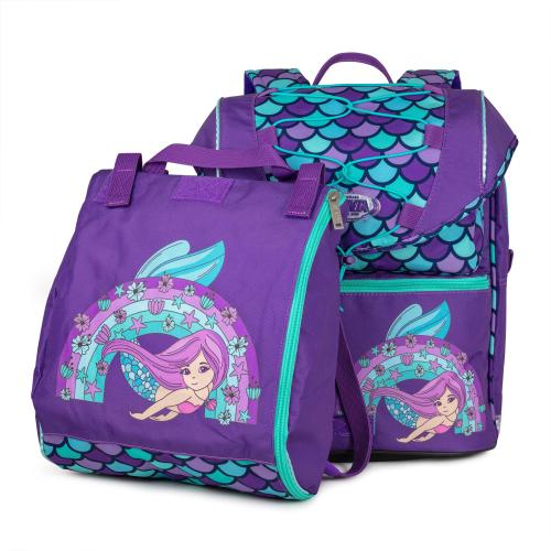 mermaid schoolbag with gym bag