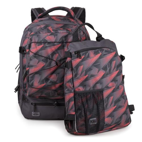 Large 2-in-1 backpack with insulated lunch box compartment