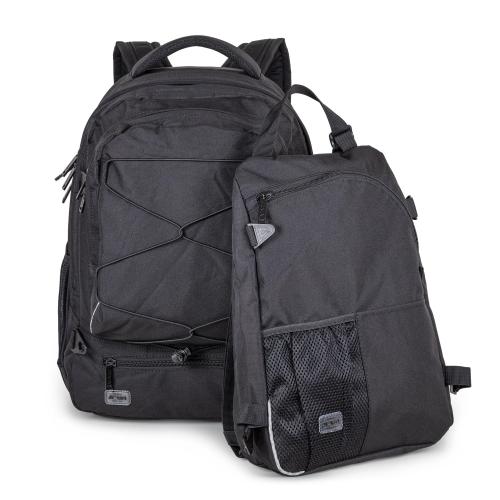 Large, double backpack with space for a computer