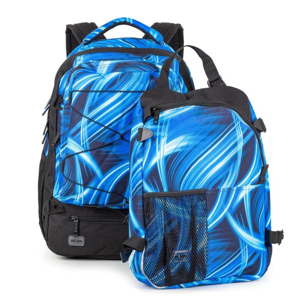 Backpack for older children SUPREME by JEVA with cool print