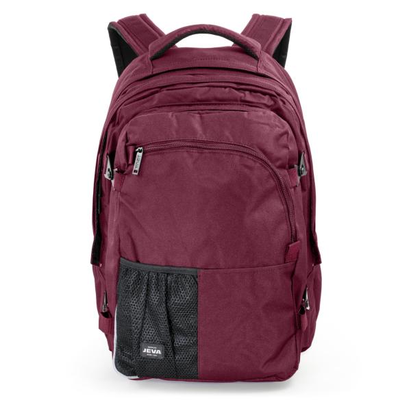 2 in 1 dark red backpack Sangria SUPREME by JEVA