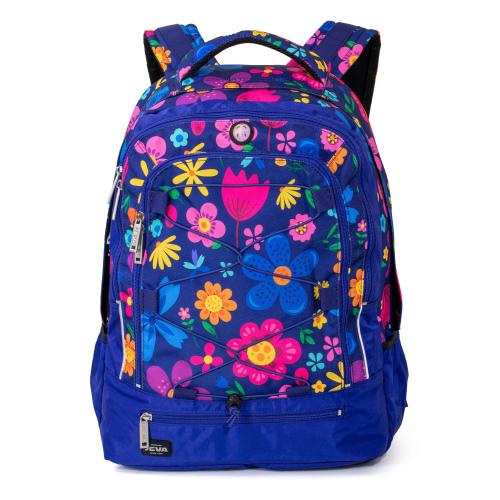 Colorful backpack for young and older school children 