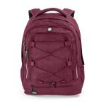 Burgundy backpack for young school children