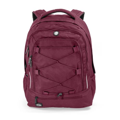 Burgundy backpack for young school children