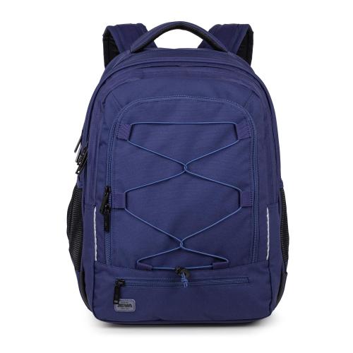 dark blue school backpack