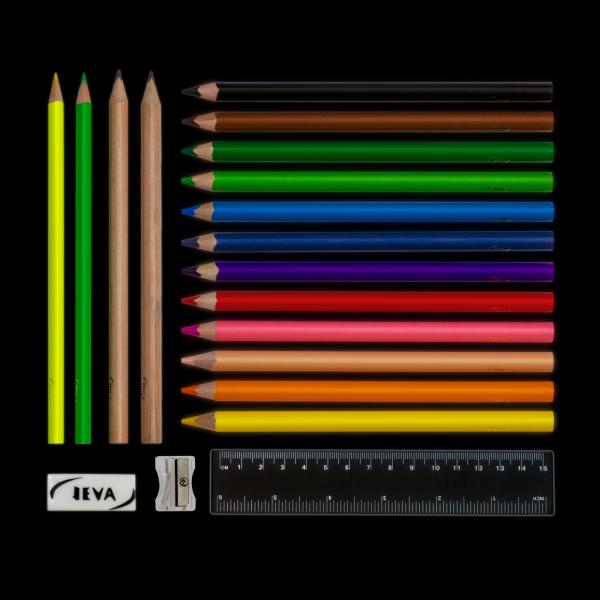 Content of ONEZIP and TWOZIP pencil case