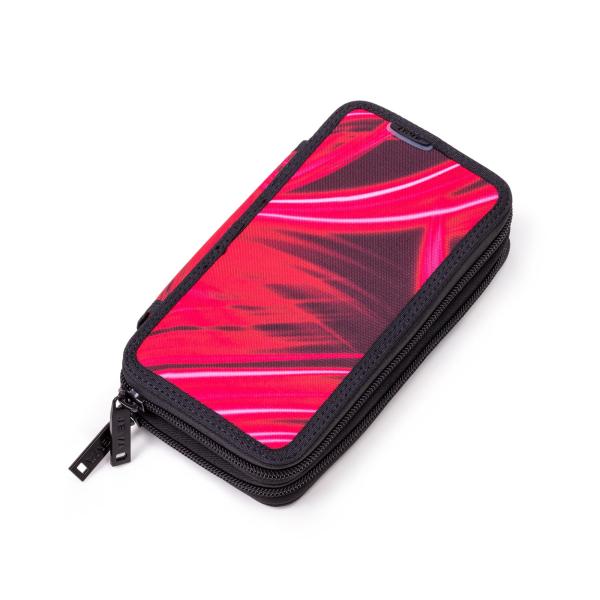 Double pink pencil case
