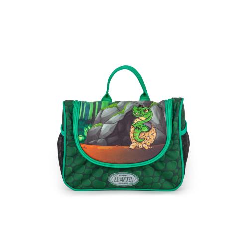 green toiletry bag for children
