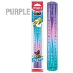 ruler 20 cm purple - for children