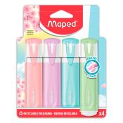 Highlighter set peach/pink/blue/green
