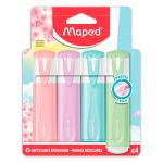 Highlighter set peach/pink/blue/green