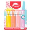 Highlighter set yellow/orange/peach/pink