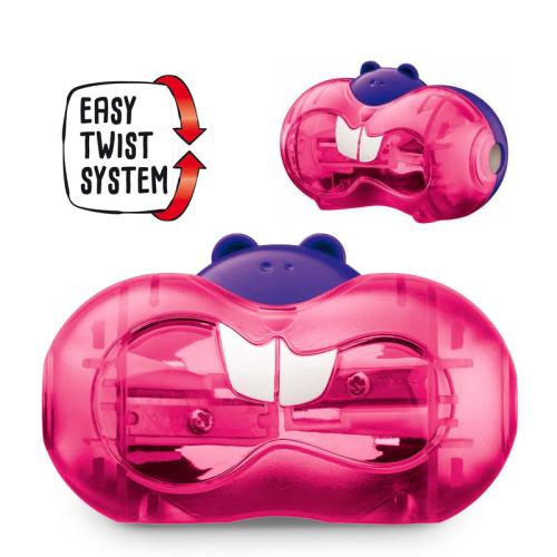 double pencil sharpener with container