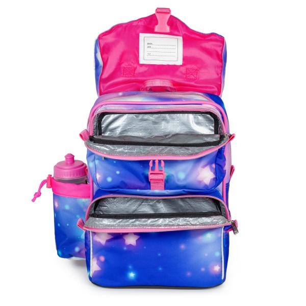 school bag with 2 lunch box compartments