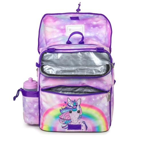 school bag with 2 lunch box compartments