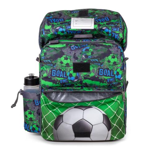school bag with 2 lunch box compartments