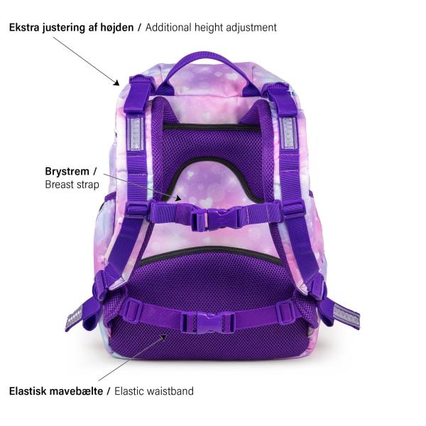 the bag seen from behind