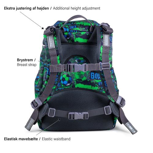 the bag seen from behind