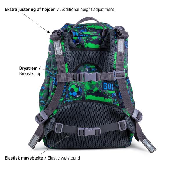 the bag seen from behind