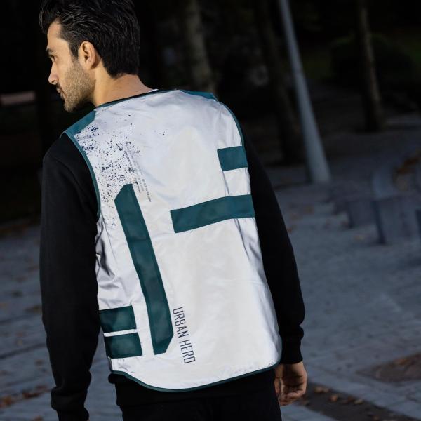 urban hero reflective vest back