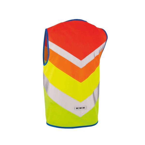 reflective vest in rainbow colors