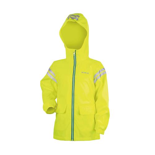 rain jacket neon yellow with reflector