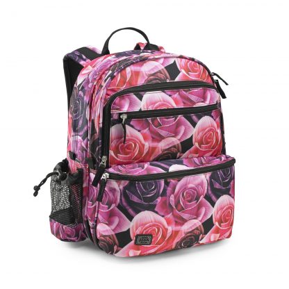 children's rucksack with rose pattern