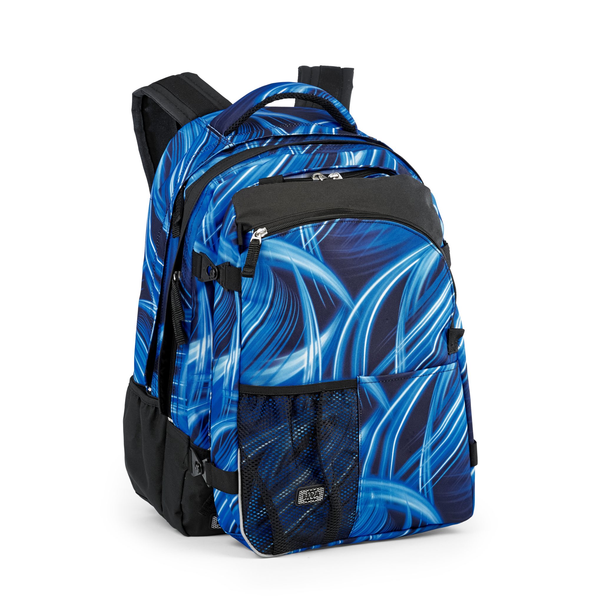 Backpack for older children: SUPREME from JEVA with a cool blue print