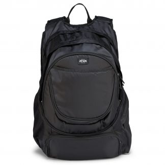 black backpack for older students: Pure Black BACKPACK XL with extra wide padded straps