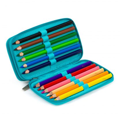 Coloured pencils with ergonomic shape
