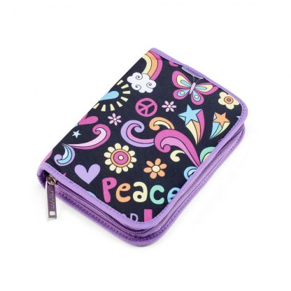 patterned pencil case onezip peace pop from JEVA